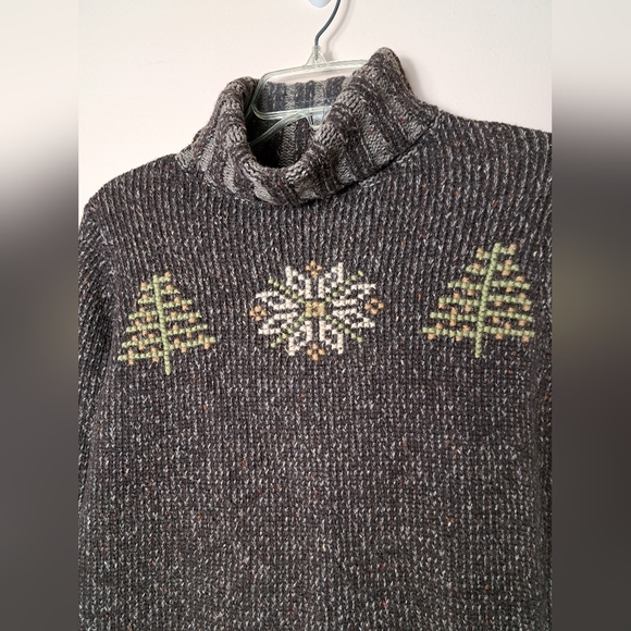 WOOLRICH Hickory Turtleneck Sweater Size Small - Cotton / Lambs Wool blend - Picture 6 of 11